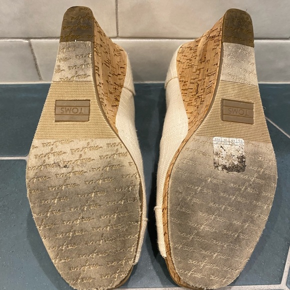 Toms Classic Espadrille Wedge Sandal - size 8.5 - Picture 4 of 7
